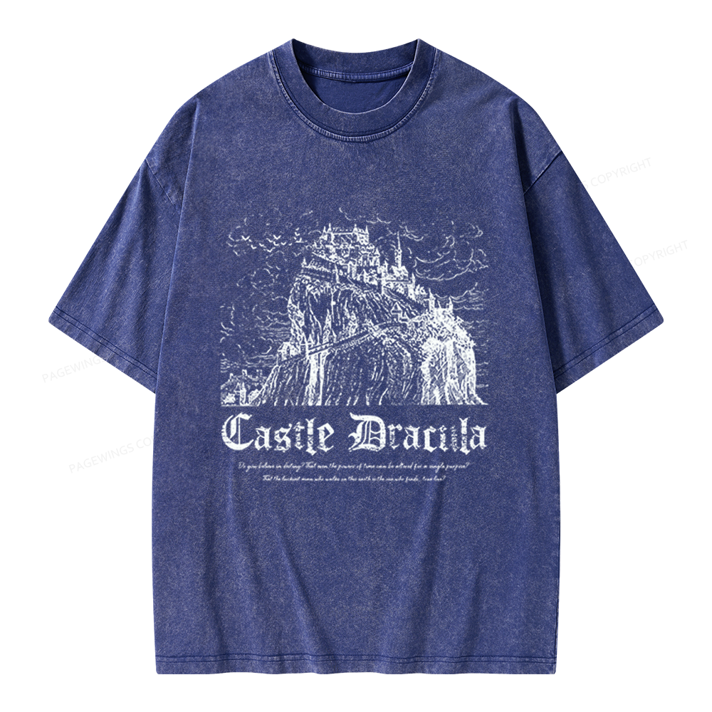 Pagewings Dark Romance Bookish Unisex Washed T-shirt