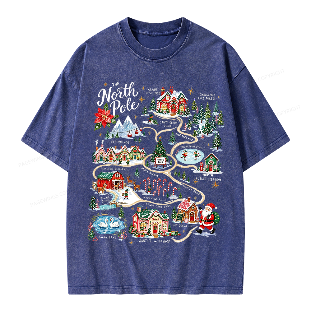 Pagewings Christmas Unisex Washed T-shirt