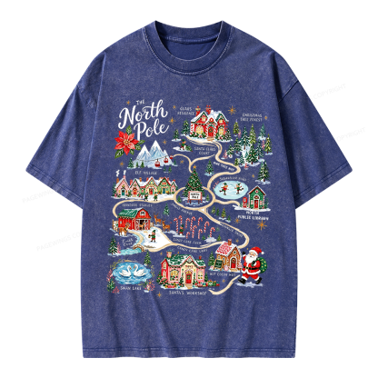 Pagewings Christmas Unisex Washed T-shirt