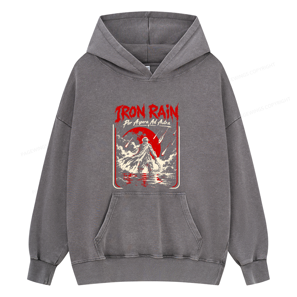 Pagewings Sci Fi Book Lover Unisex Washed Hoodie