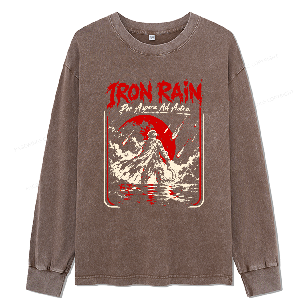 Pagewings Sci Fi Book Lover Unisex Washed Long Sleeve T-shirt