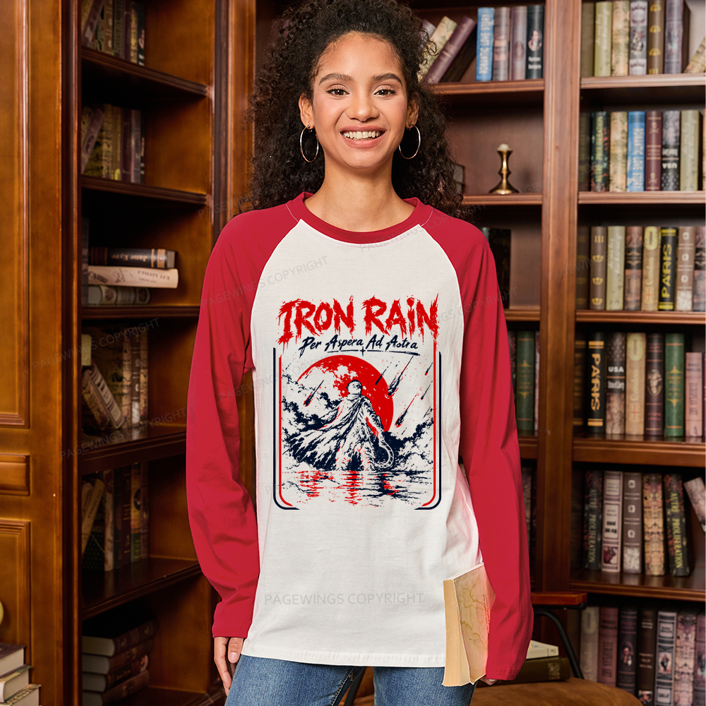Pagewings Sci Fi Book Lover Long Sleeve Raglan T-shirt