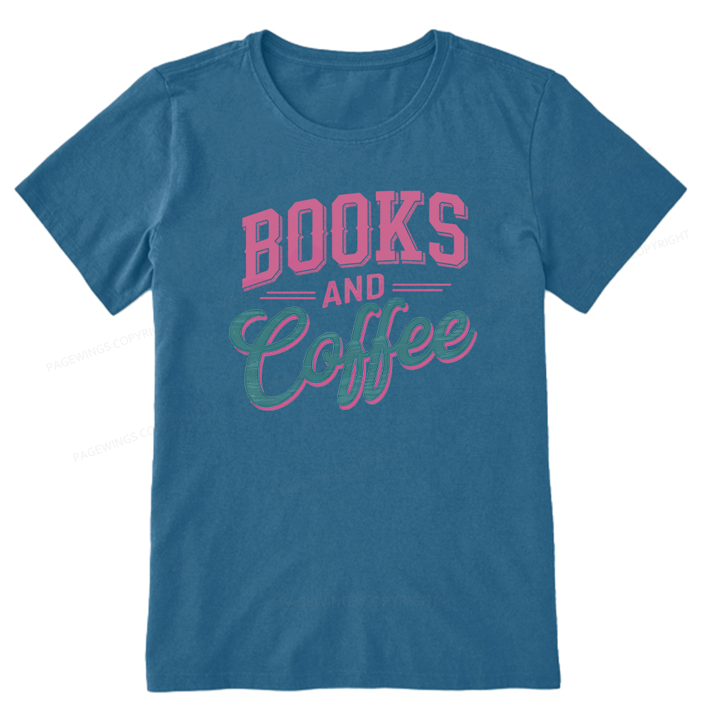 Pagewings Books And Coffee Unisex Classic T-shirt