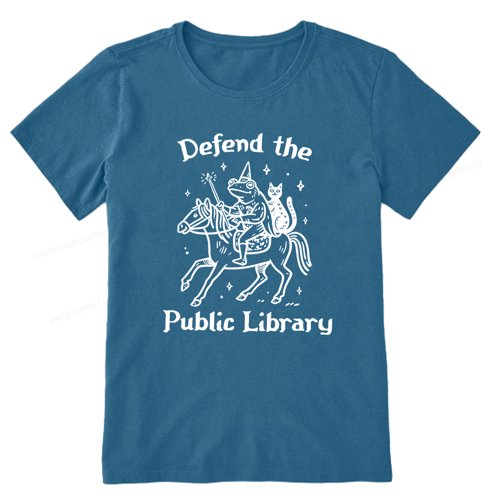 Pagewings Defend the Public Library Unisex Classic T-shirt