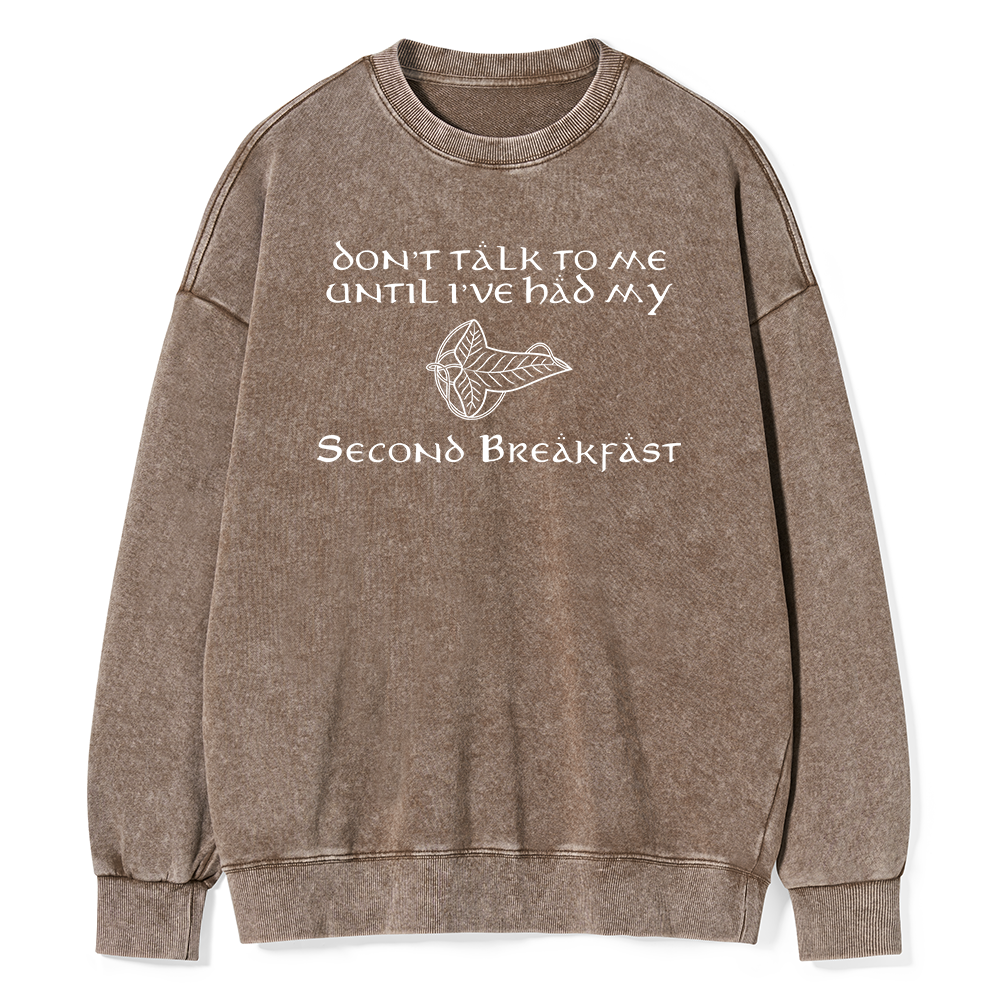 Pagewings Don't Talk To Me Unisex Washed Sweatshirt