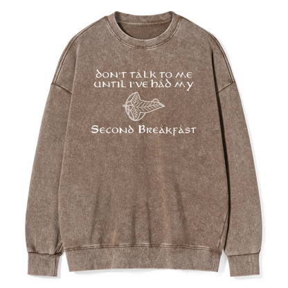 Pagewings Don't Talk To Me Unisex Washed Sweatshirt