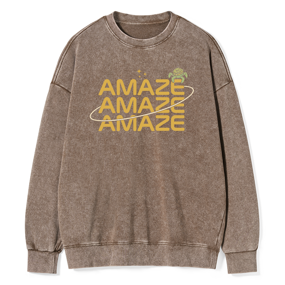 Pagewings Amaze Unisex Washed Sweatshirt