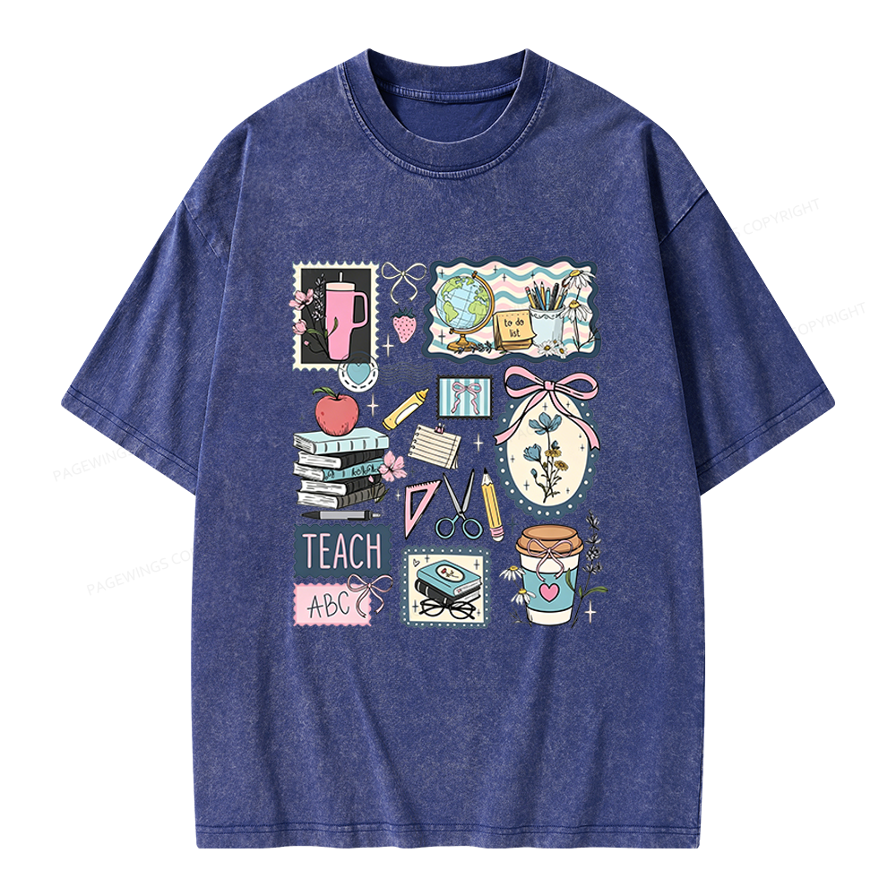 Pagewings Librarian Unisex Washed T-shirt