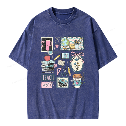 Pagewings Librarian Unisex Washed T-shirt