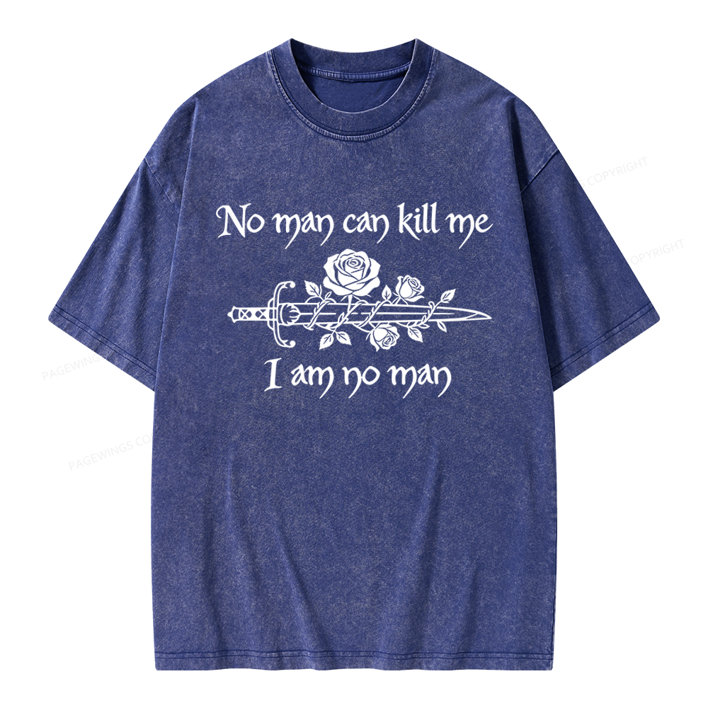 Pagewings I Am No Man Unisex Washed T-shirt