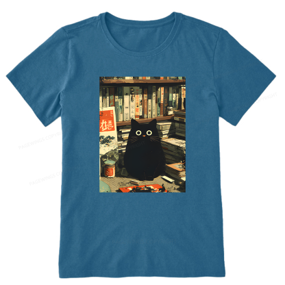Pagewings Cat Book Lovers Librarian Unisex Classic T-shirt