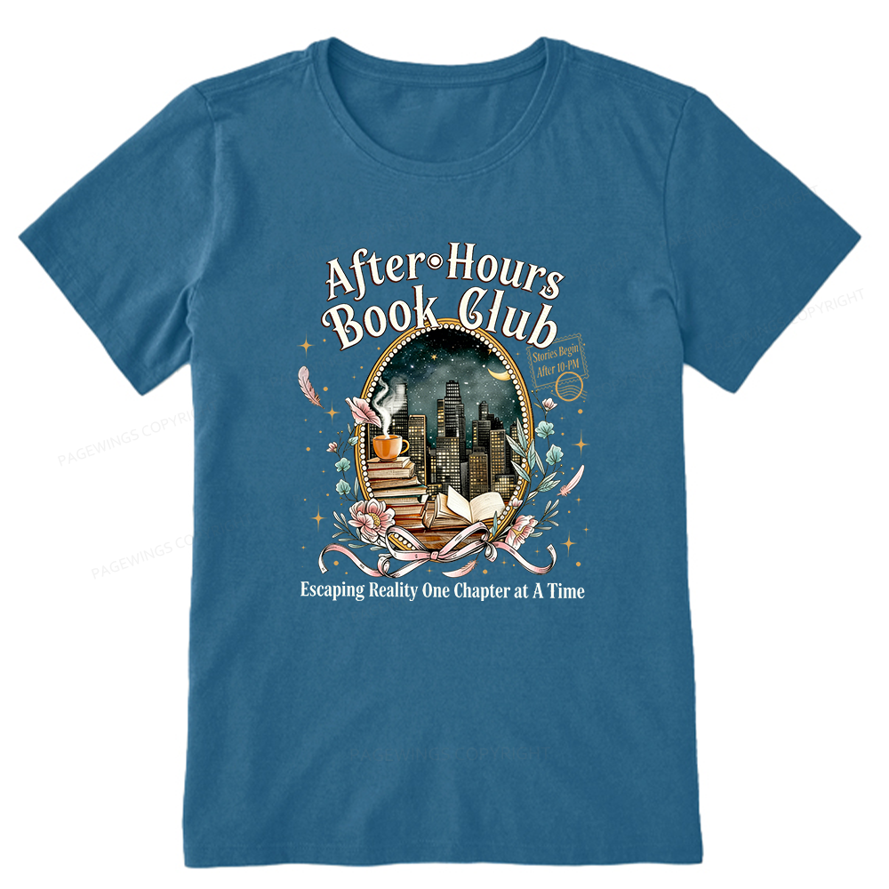 Pagewings After‑Hours Book Club Unisex Classic T-shirt