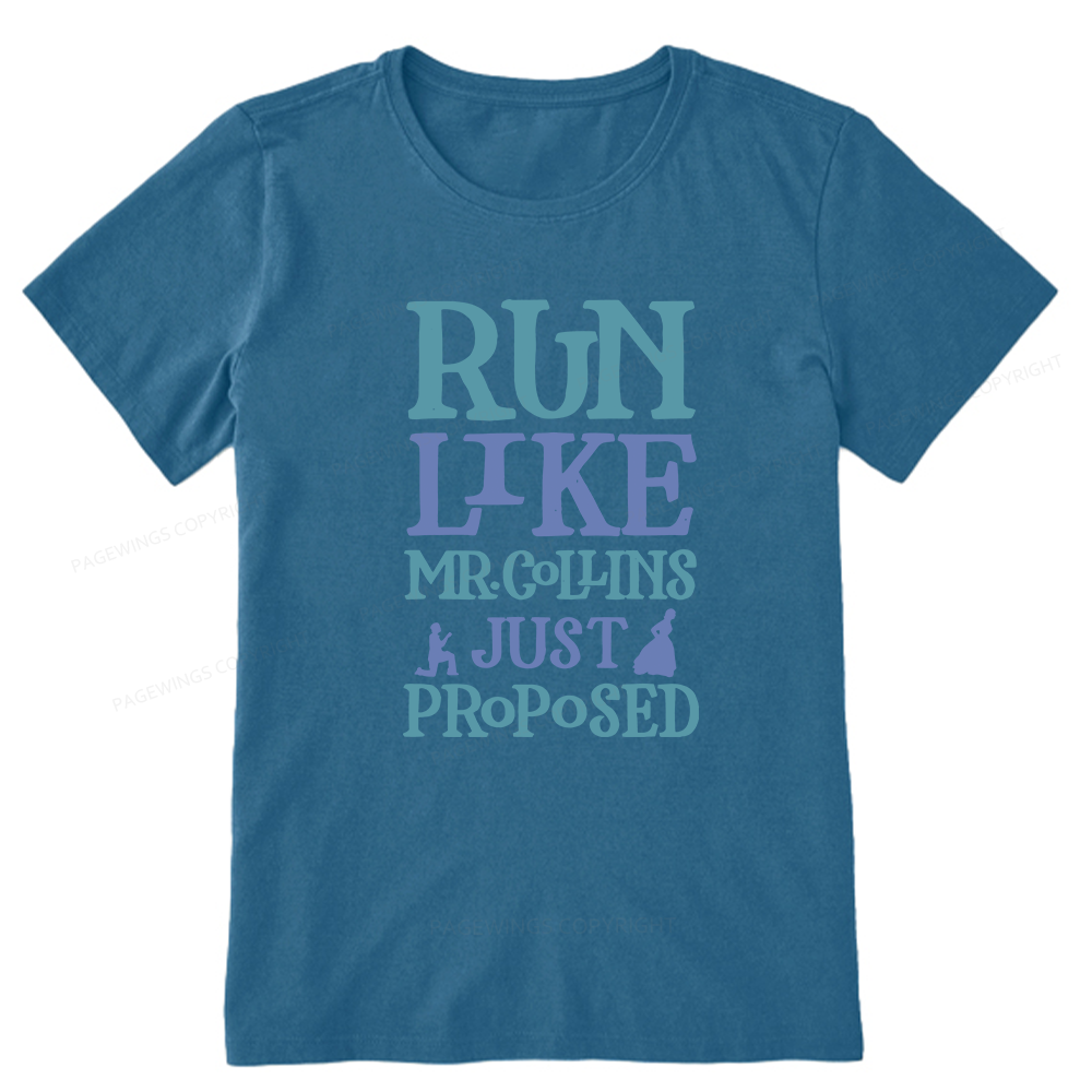Pagewings Run Like Mr. Collins Unisex Classic T-shirt
