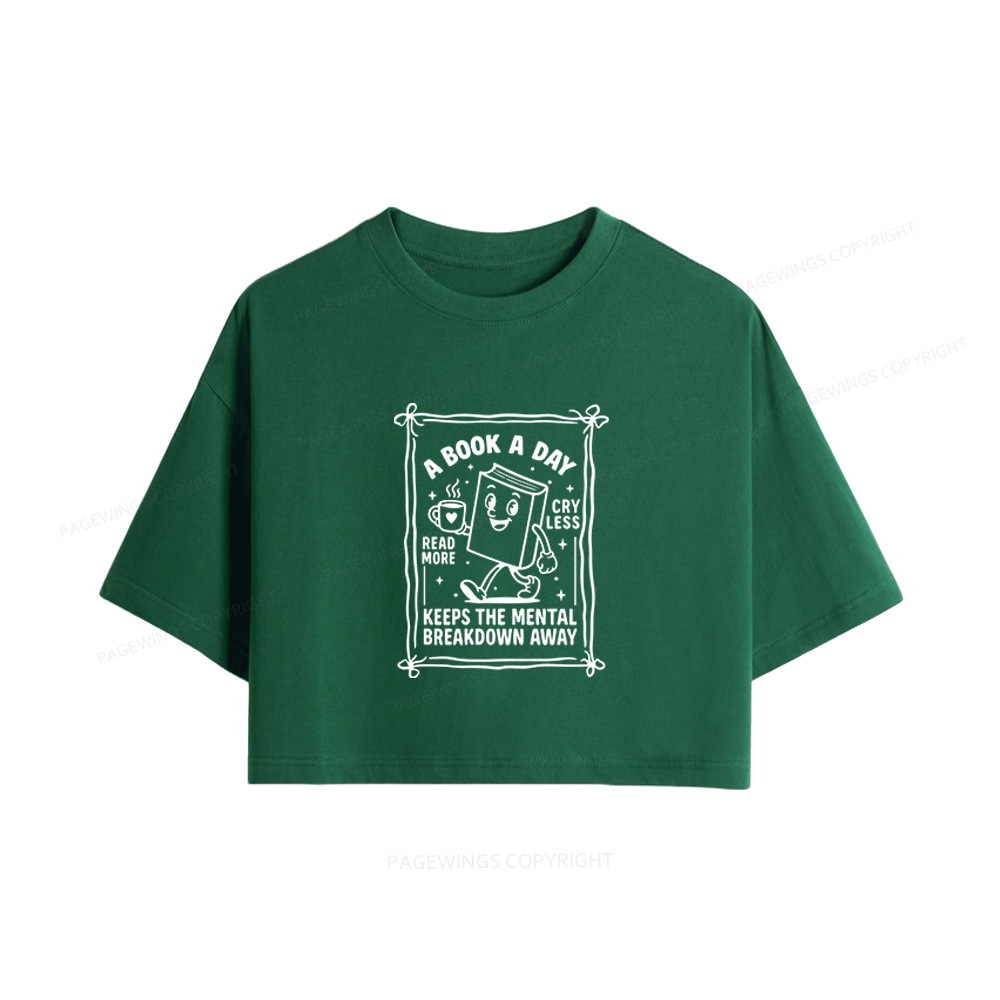 Pagewings A Book A Day Women Crop Tops