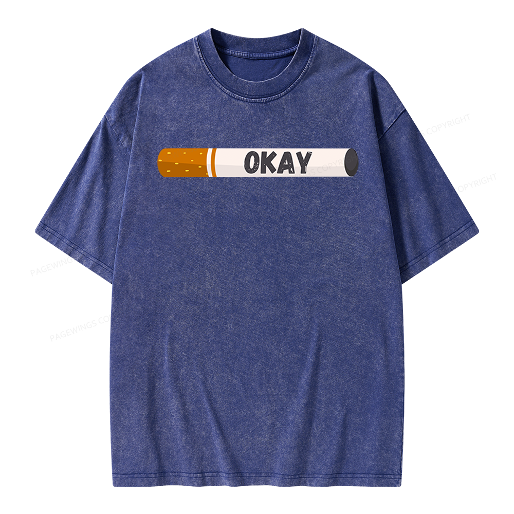Pagewings Okay Unisex Washed T-shirt
