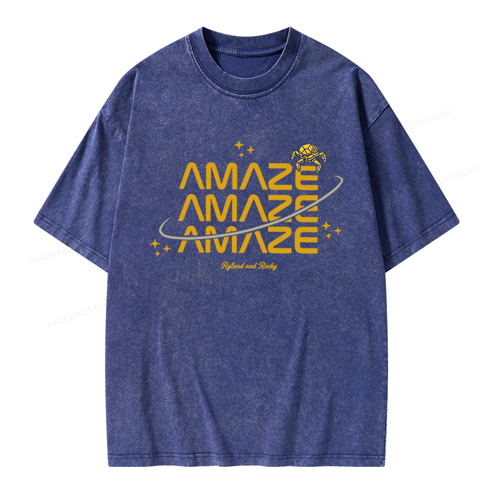 Pagewings Sci-Fi Book Lover Unisex Washed T-shirt