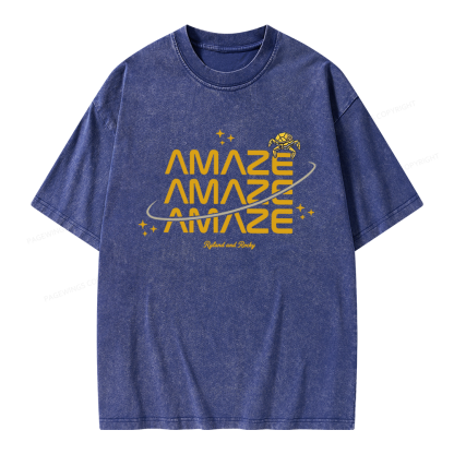 Pagewings Sci-Fi Book Lover Unisex Washed T-shirt