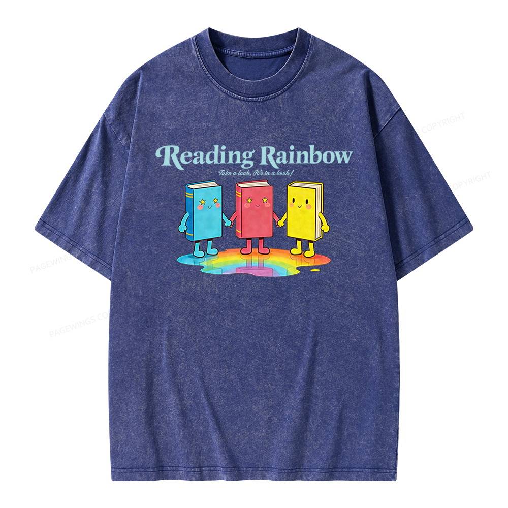 Pagewings Take A Look It's In A Book Unisex Washed T-shirt