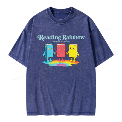 Pagewings Take A Look It's In A Book Unisex Washed T-shirt
