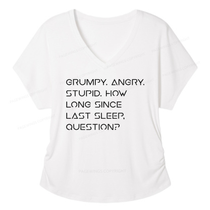 Pagewings Sci-Fi Soft Women's Modal V-neck T-shirt  