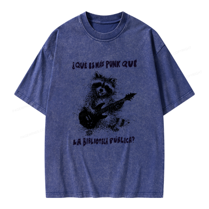 Pagewings What's More Punk Than The Public Library Unisex Washed T-shirt