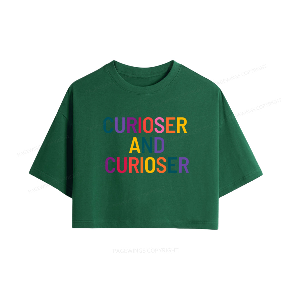 Pagewings Curioser Women Crop Tops