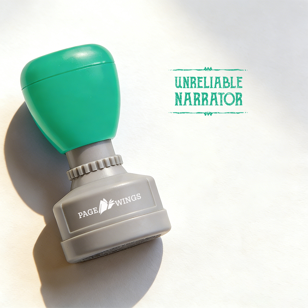Pagewings Unreliable Narrator Stamp