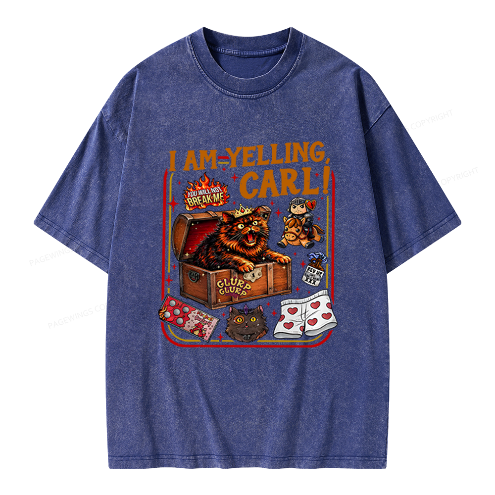 Pagewings Fantasy Book Reader Unisex Washed T-shirt