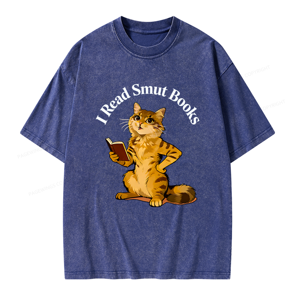 Pagewings I Read Smut Books Unisex Washed T-shirt
