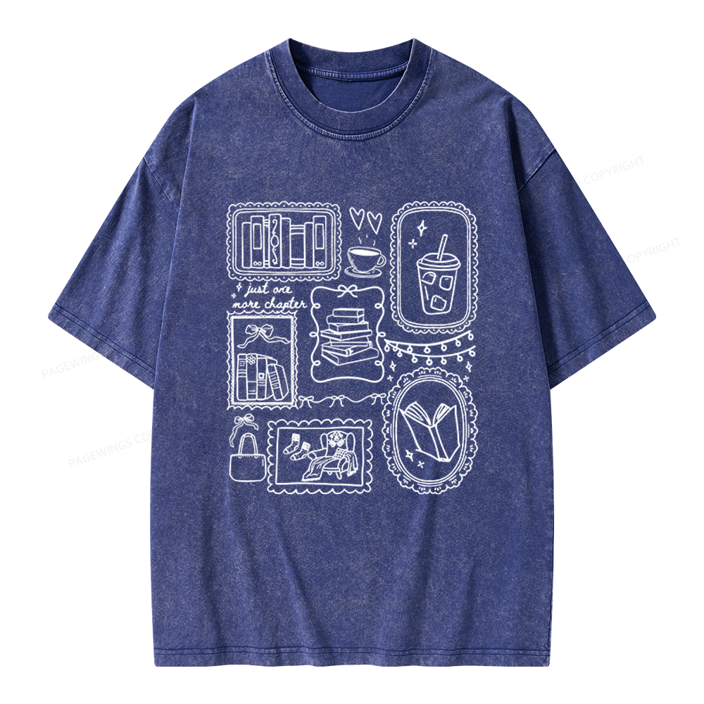 Pagewings Book Lover Unisex Washed T-shirt