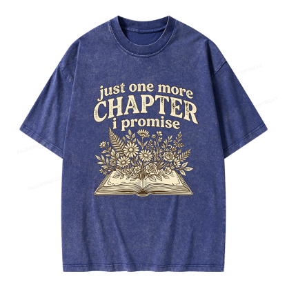 Pagewings Just One More Chapter I Promise Unisex Washed T-shirt
