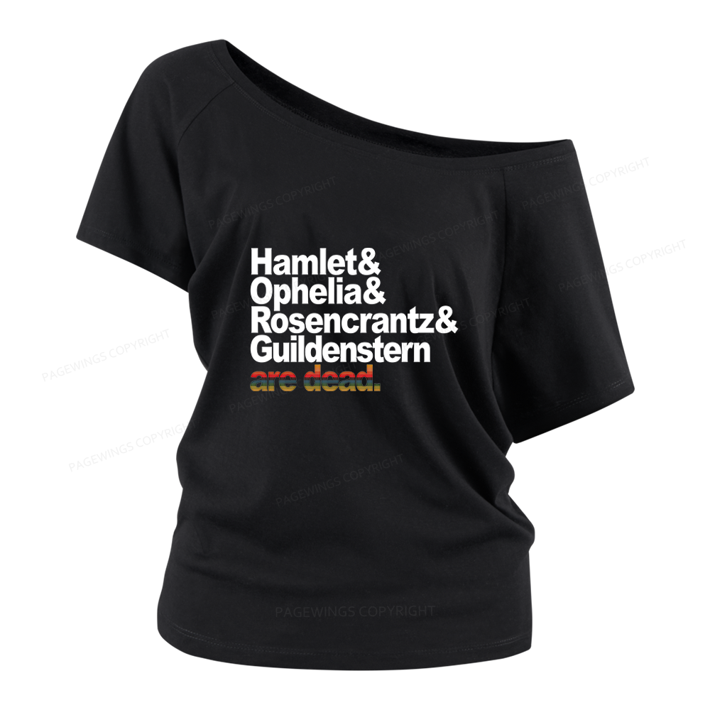 Pagewings Drama lovers Women Off Shoulder T-shirts