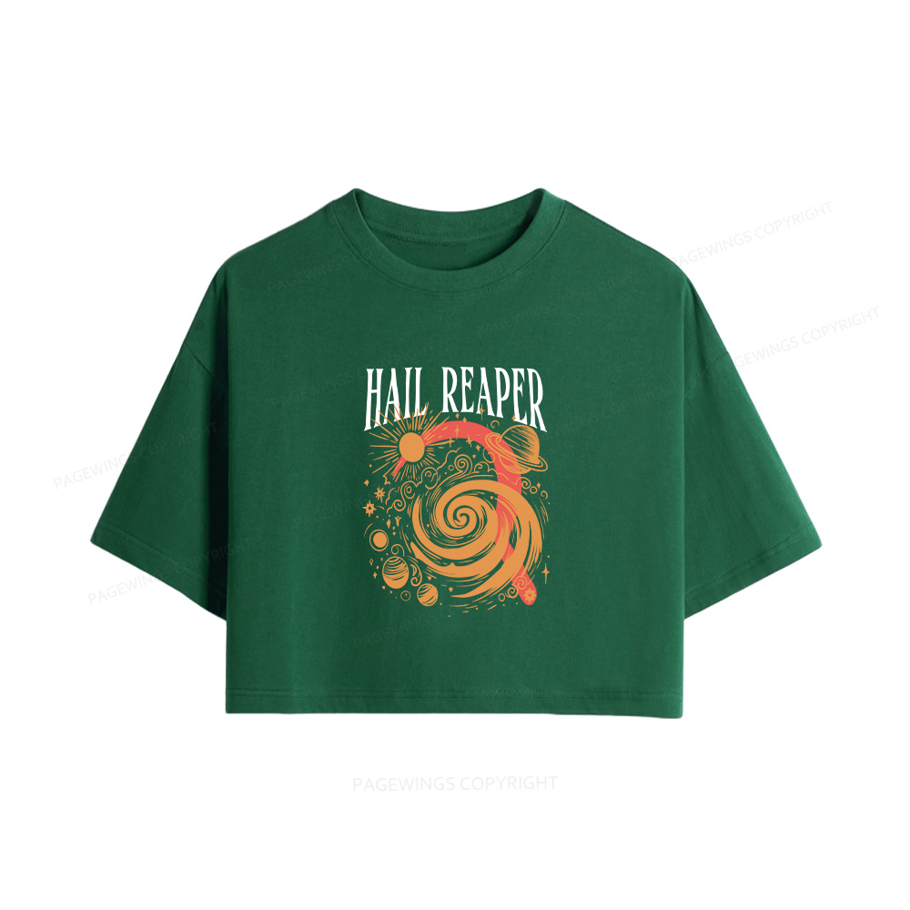 Pagewings Sci‑Fi Nerd Women Crop Tops