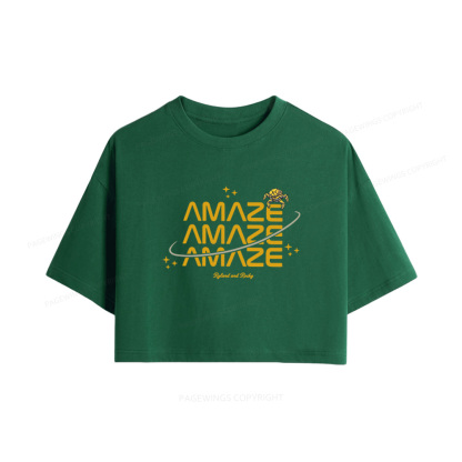 Pagewings Sci-Fi Book Lover Women Crop Tops