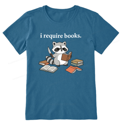 Pagewings I Require Books Unisex Classic T-shirt