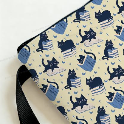 Pagewings Just A Cat Who Loves Reading Books Book Sleeve
