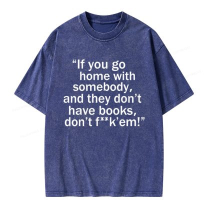Pagewings Bookworm Quote Unisex Washed T-shirt