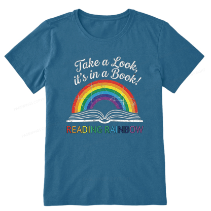 Pagewings Reading With Rainbow Unisex Classic T-shirt