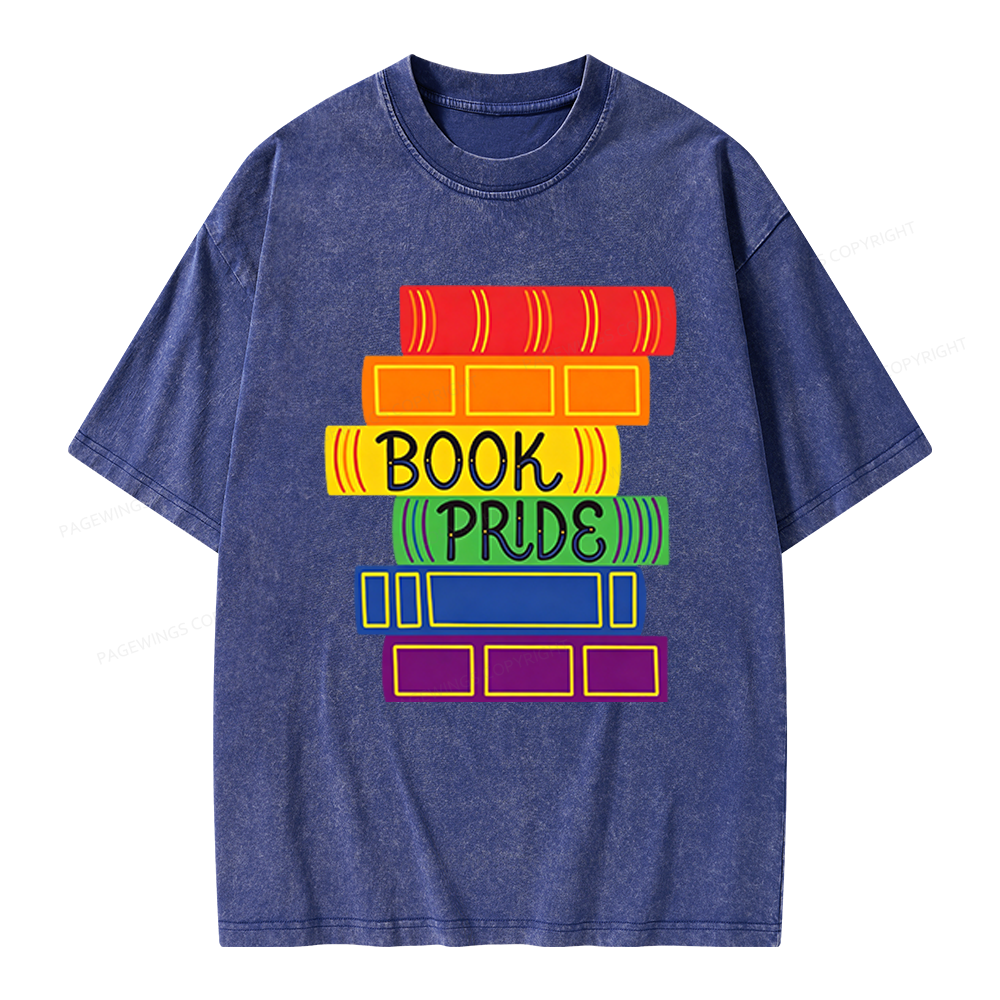 Pagewings Book Pride Unisex Washed T-shirt