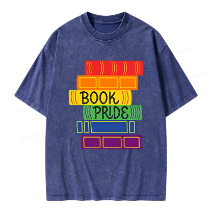 Pagewings Book Pride Unisex Washed T-shirt