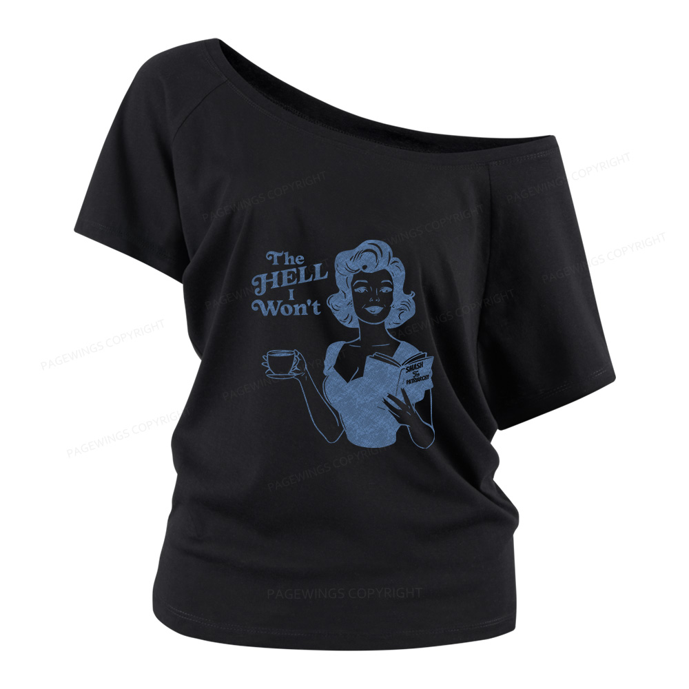 Pagewings Retro Women's Rights Women Off Shoulder T-shirts