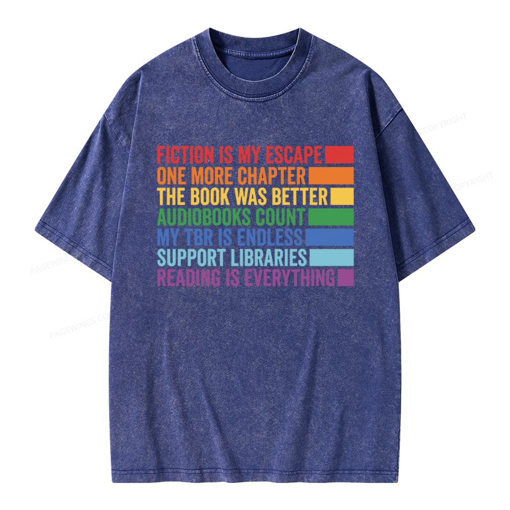 Pagewings One More Chapter Unisex Washed T-shirt