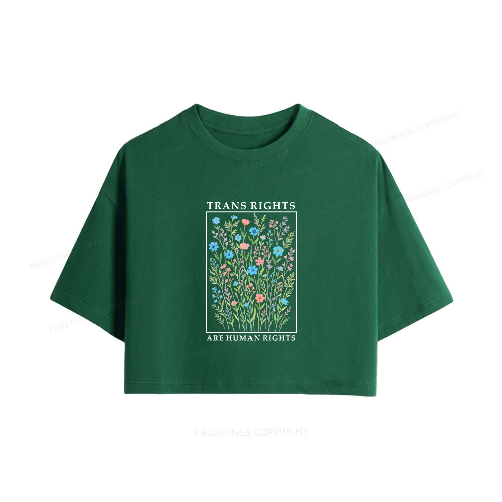 Pagewings Literacy And Justice For All Women Crop Tops