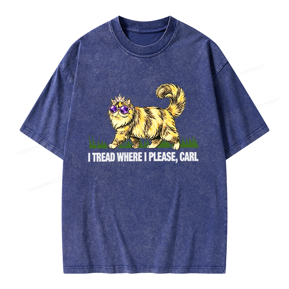 Pagewings Tread Where I Please Unisex Washed T-shirt