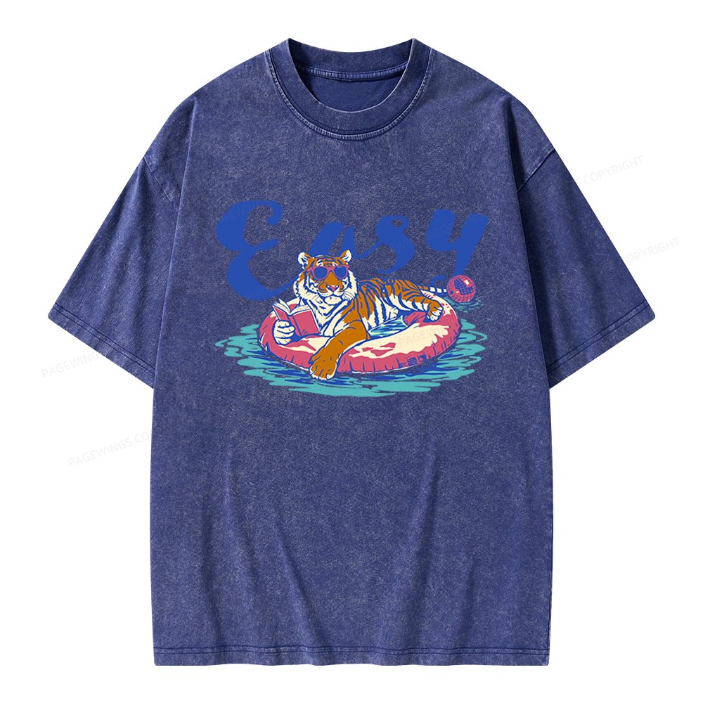 Pagewings Summer Reading Unisex Washed T-shirt
