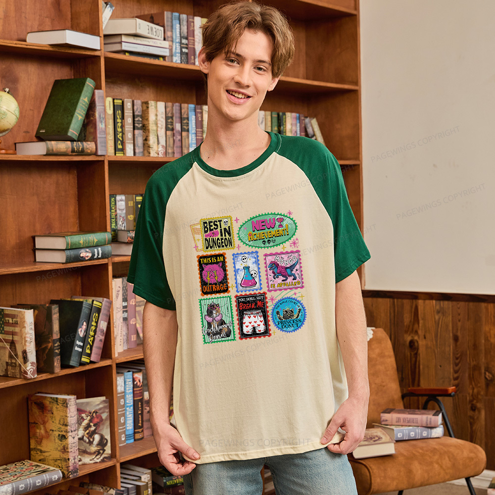 Pagewings Sci-Fi Book Lover Raglan T-shirt