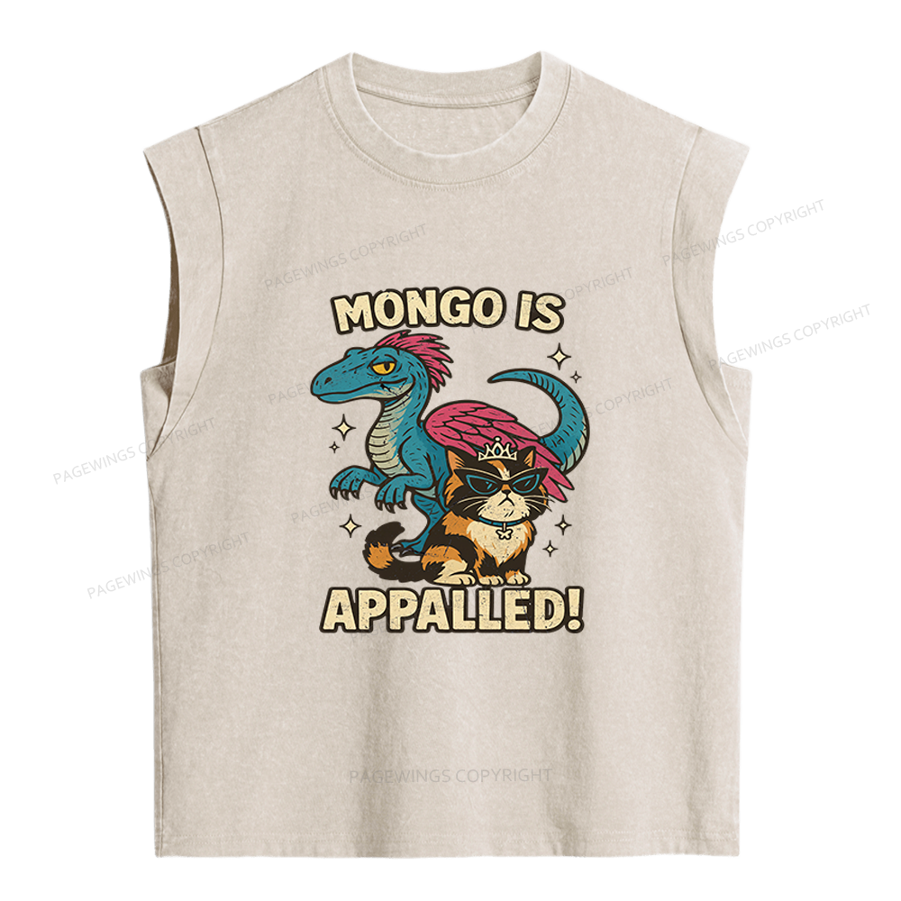 Pagewings Mongo Is Appalled Women's Washed Tank Top