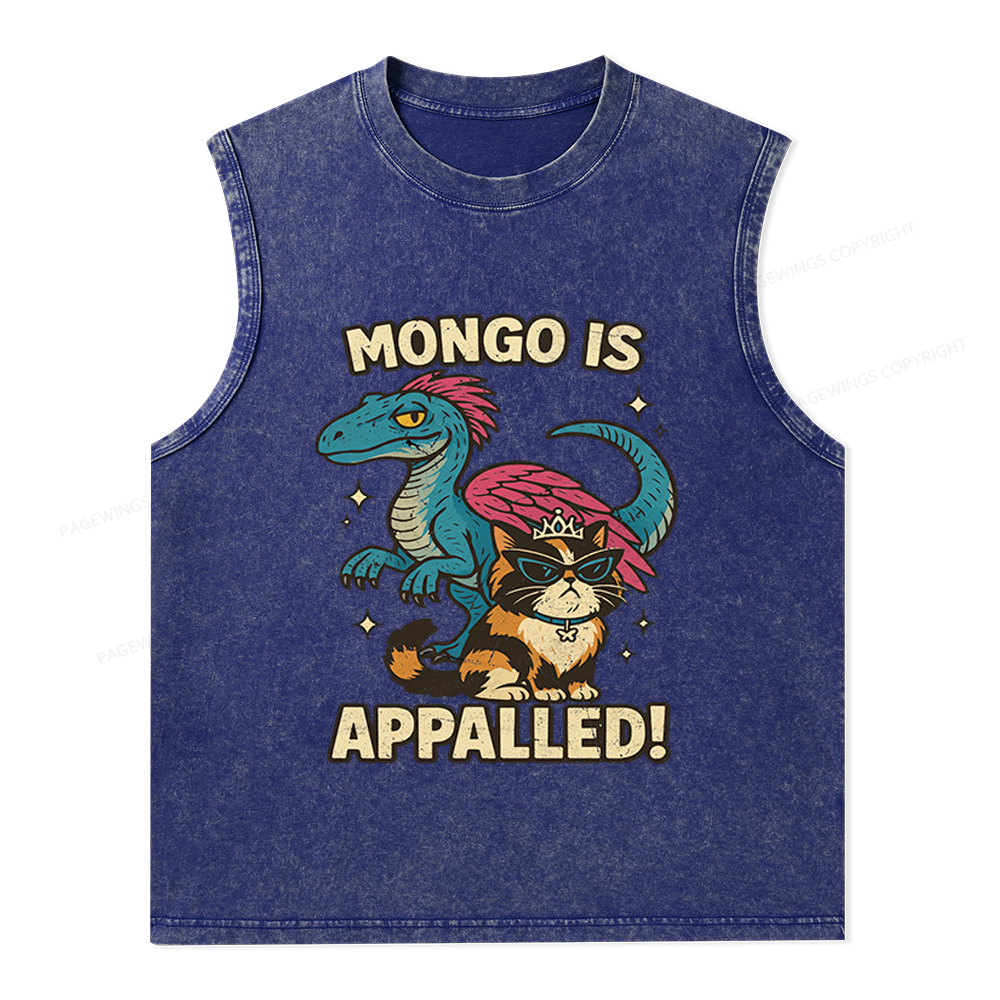 Pagewings Mongo Is Appalled Unisex Washed Tank Top