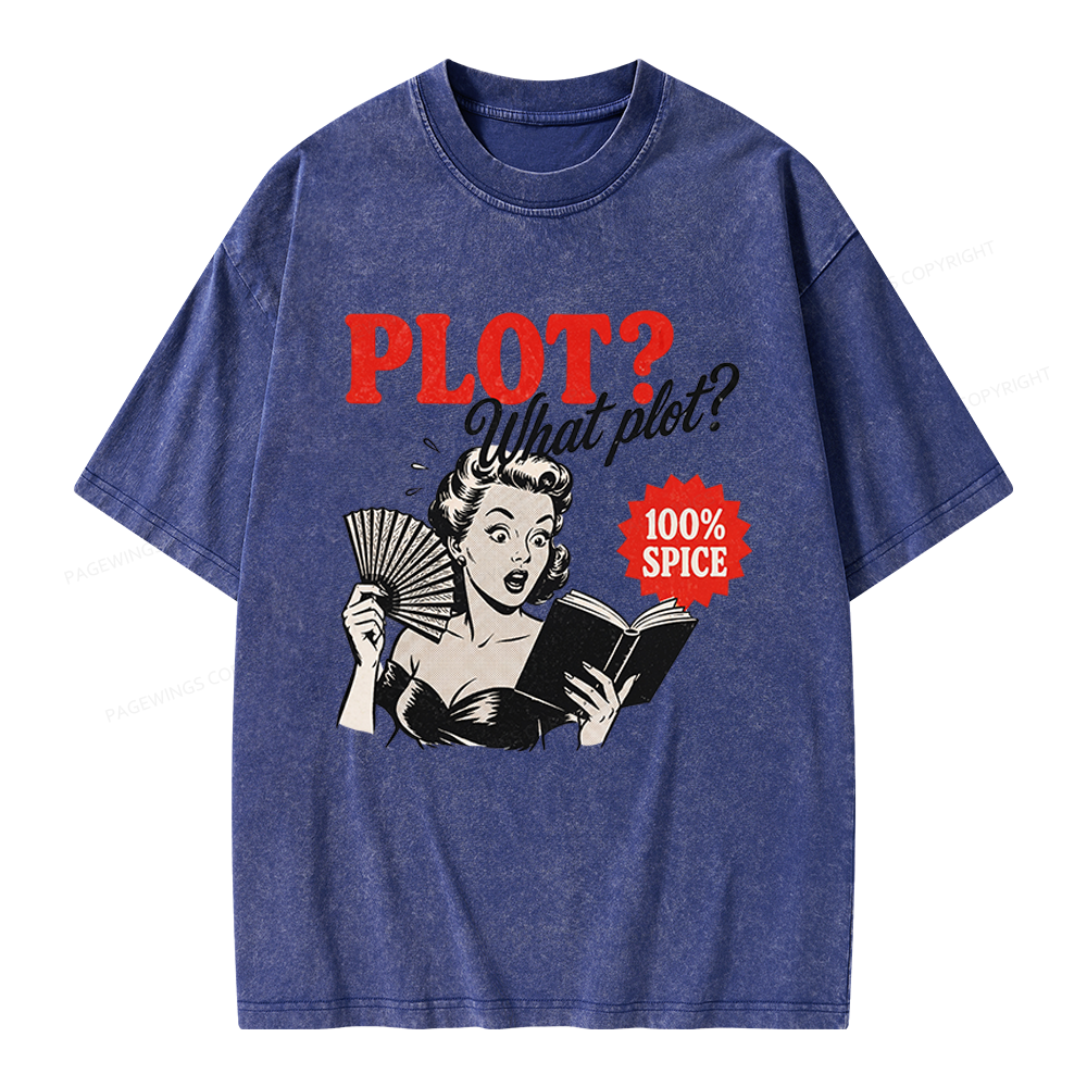 Pagewings What Plot Unisex Washed T-shirt