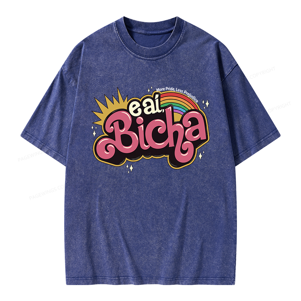 Pagewings More Pride Less Prejudice Unisex Washed T-shirt